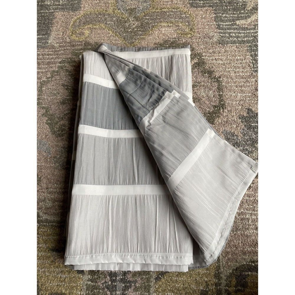Threshold Blocked Striped Shower Curtain